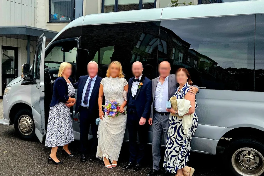 Wedding and special occasions executive minibus hire near Heathrow Airport